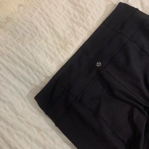 WOMENS BLACK LULULEMON SKINNY GROOVE LEGGING